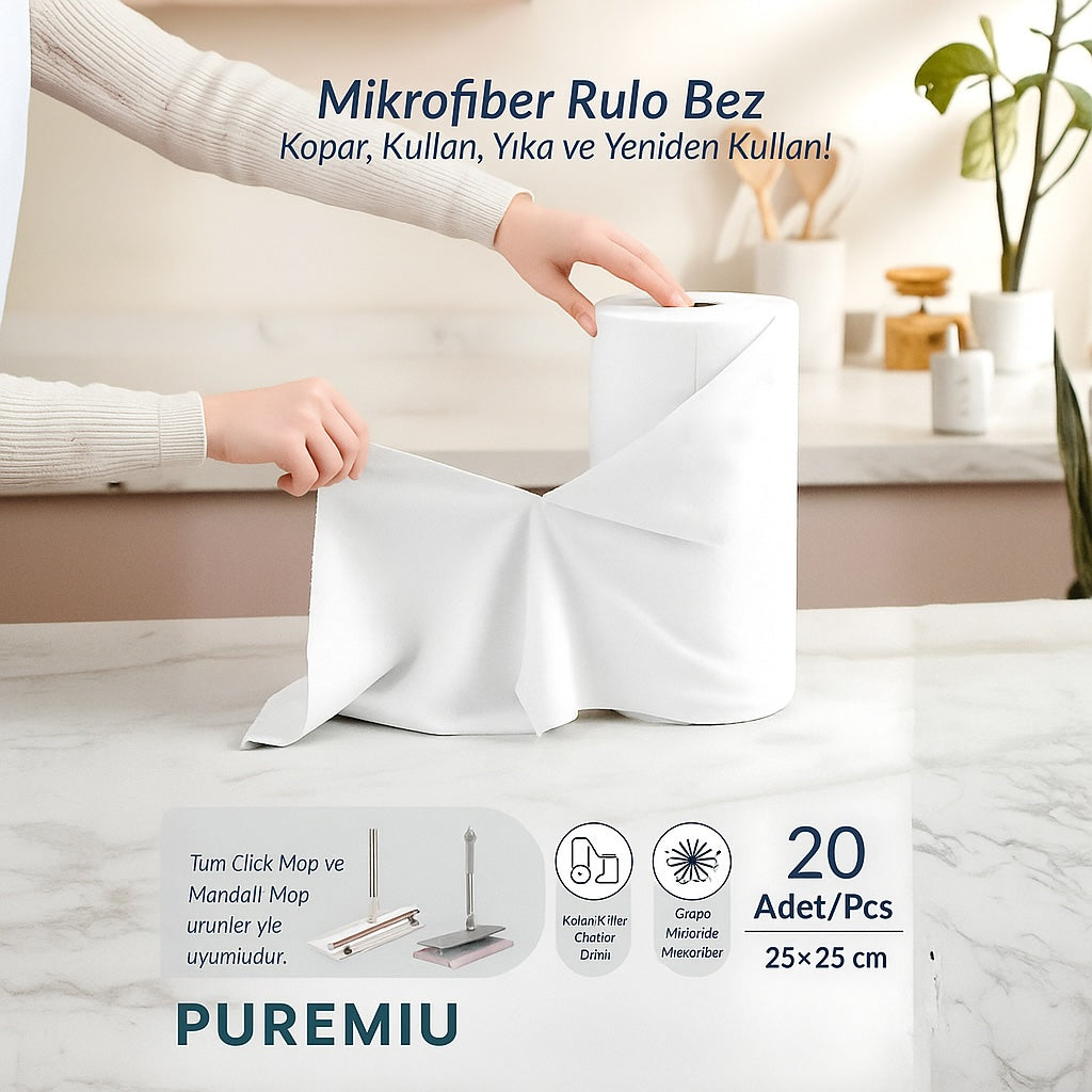 Mikrofiber Rulo Havlu