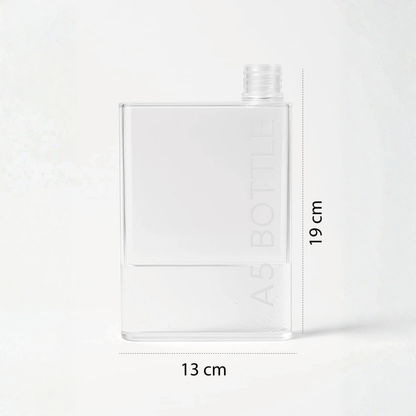 Bottle Motivasyon A5 Su Matarası Şeffaf Pruple 420ml