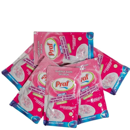 Praf Klozet Temizleyici 5'li paket Bubble Gum Splash – Güçlü Temizlik & Kalıcı Ferahlık