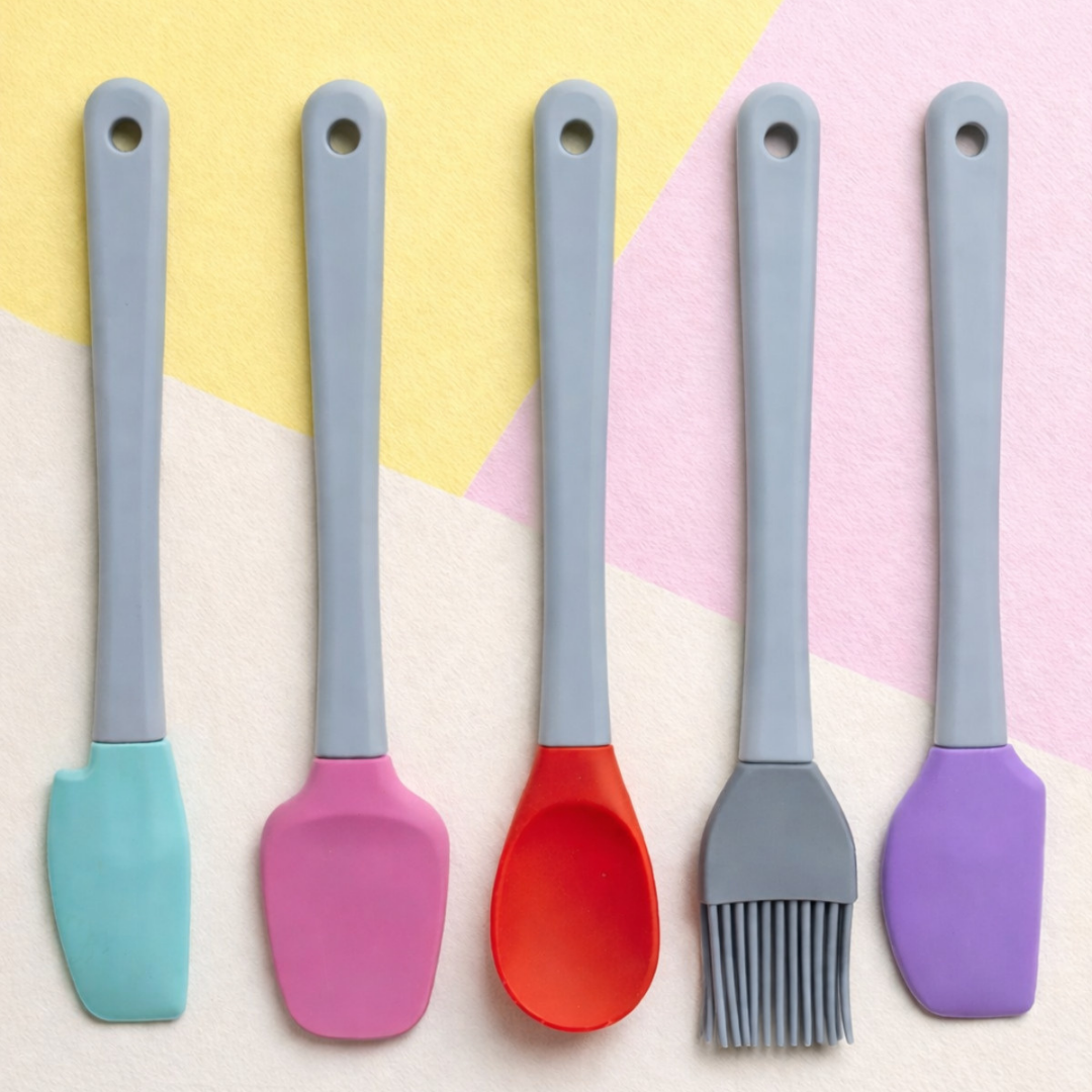 Silikon Spatula Seti - Mini Şef Seti 5'li