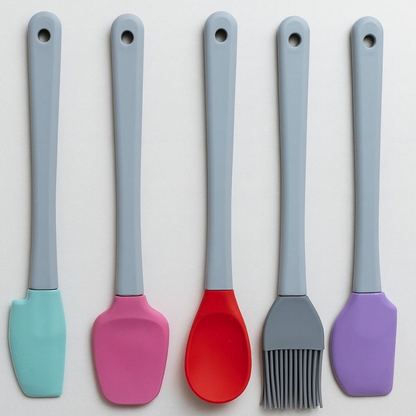 Silikon Spatula Seti - Mini Şef Seti 5'li
